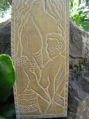 THE KING'S LOVE - King Kamehameha - Storyboard of Hawaii. Wooden Relief. Nostalgia Hawaiian Wood Sign Art