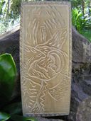 THE LAVA FLOW- King Kamehameha - Storyboard of Hawaii. Wooden Relief. Nostalgia Hawaiian Wood Sign Art