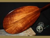 PREMIUM 50" Solid Curly Koa  Classic Hawaiian Outrigger Canoe Paddle.  