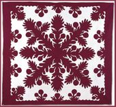 The ULU Hand Quilted Bedspread. Hand Stiched Hawaiian Quilt. Tropical Bedroom Decor