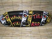 TIKI BAR Hand Painted Wooden Tiki Beach HUT Sign. Tropical Decor. Hawaiian Luau Theme Decoration