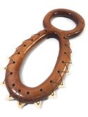 15" Traditional Hawaiian Eight CLUB Lei-o-Mano with 13 authentic Sharks Teeth