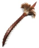 Traditional Hawaiian Solid Koa Wood Sharks Teeth  Sword. Classic Polynesian Weapon 