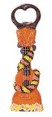 UKULELE Bottle Opener. Hawaiian tiki bar accents. Exotic Tiki Bar accessories. Tropical Table ware