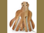 UKULELE SALAD SERVER 7" - ACACIA KOA WOOD Tropical Kitchen Decor.  Gifts with Aloha...