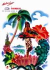 Vintage  Hawaiian CruisingLine Advertising Poster. Plantation style,  Forties Vintage Travel Art