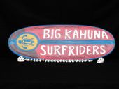 Vintage style BIG KAHUNA SURFRIDERS Surfing Sign. Roxy Surf Art. Tropical Tiki Decoration. Hawaiian Gifts with aloha...