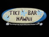 Vintage style TIKI BAR HAWAII Surfing Sign. Roxy Surf Art. Tropical Tiki Decoration. Hawaiian Gifts with aloha...