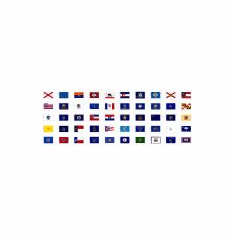 2 Ply Polyester State Flags