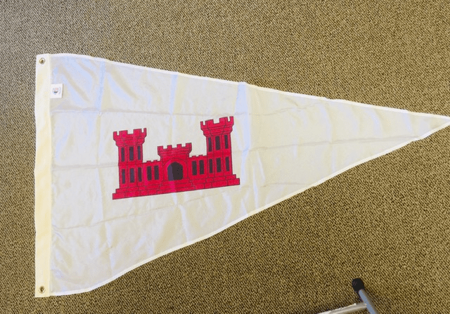 Army Corps Of Engineers District Pennant  29" x 45" w/Grommets