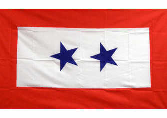 Blue Star Service 3x5Ft Outdoor Flag (2 Star)