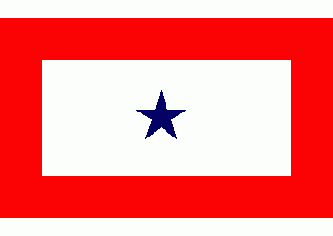 Blue Star Service Flag 3x5Ft outdoor (1 Star)