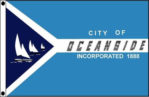 City of Oceanside CA 3x5Ft Outdoor Flag