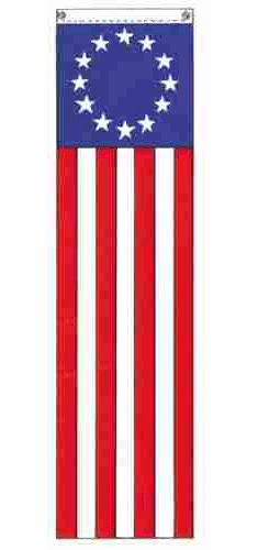 Colonial 13 Star Pulldown w/sewn stripes/printed canton(Nylon)