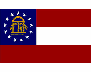 Georgia Flag 4 x 6Ft Nylon Valley Forge Brand
