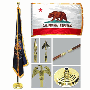 Indoor State Flag Display Sets