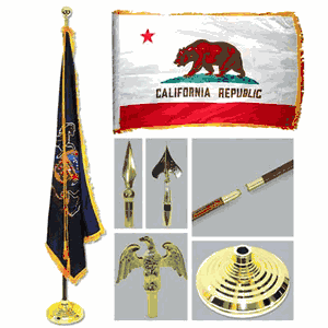 Indoor State Flag Display Sets