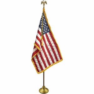 Indoor USA Flag Presentation Sets
