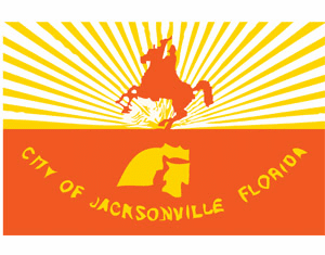 Jacksonville FL City Flag 3x5Ft Nylon