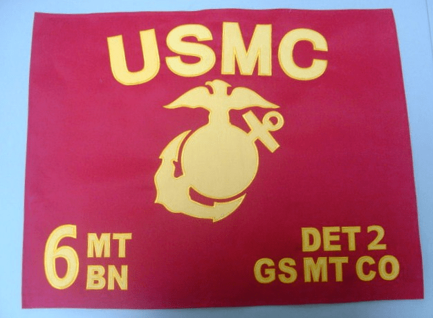 Marine Corps Framable Guidon Regulation Size (Single-Sided)