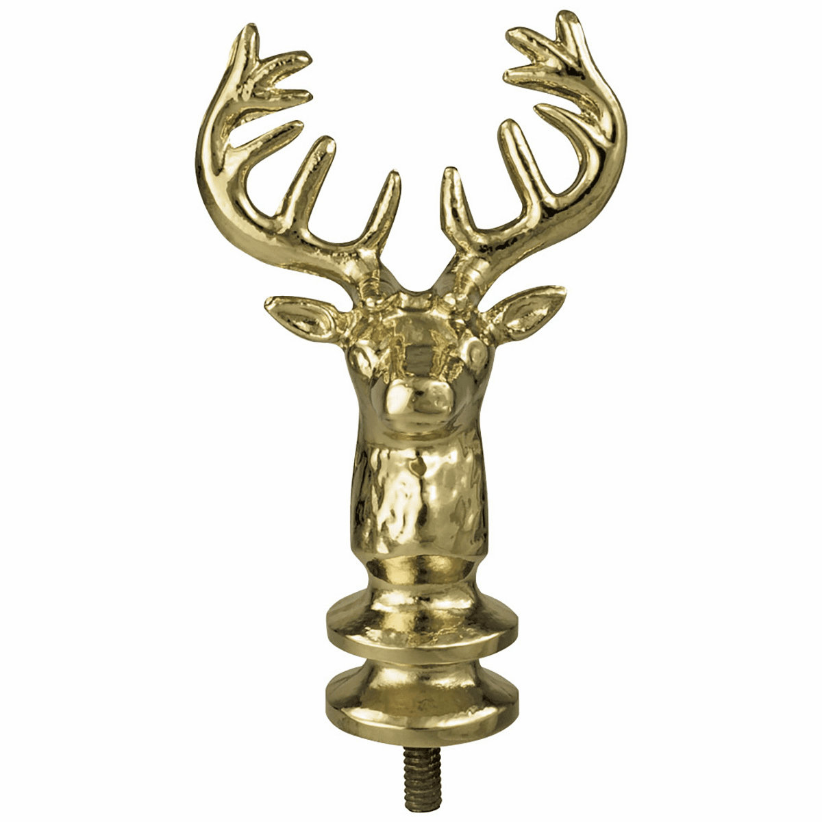 Metal Elks Head Flagpole Ornament