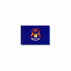 Michigan Flag 4 x 6Ft Nylon Valley Forge Brand