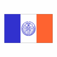 New York City Flag 3x5Ft Nylon