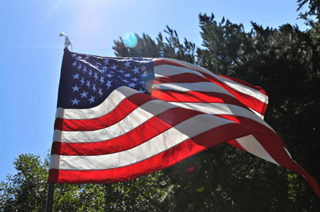 Outdoor USA Flags