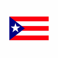 Puerto Rico Flag Nylon Valley Forge Brand