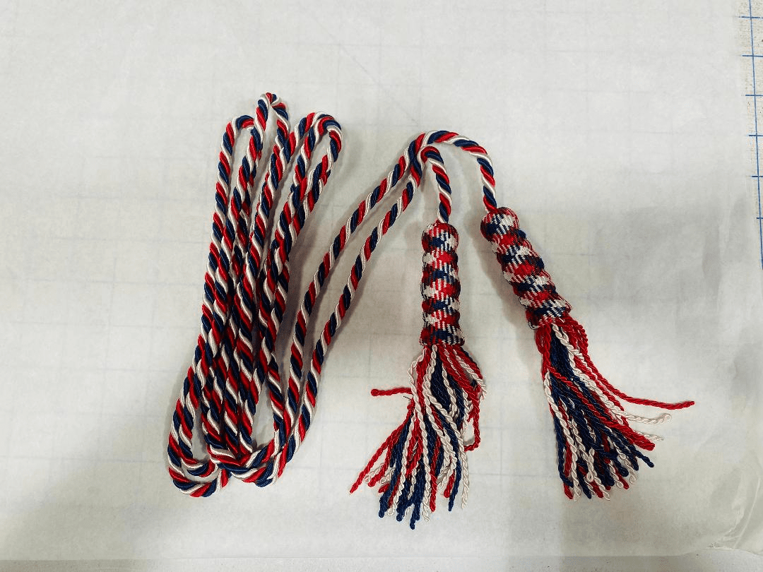 Red White Blue Flag Cord & Tassel (9Ft)