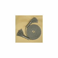 Silver and White  Flagpole Cord & Tassel