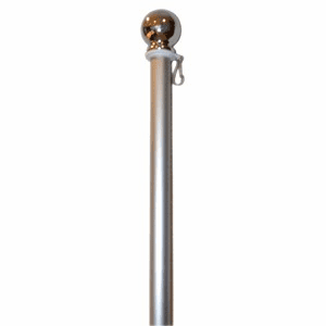 Spinning Aluminum Flagpole 6Ft 1-piece