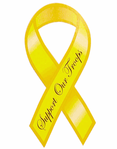 Support our Troops Yellow Ribbon