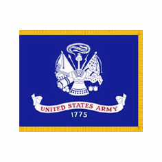 U.S. Army Field Flags with Fringe