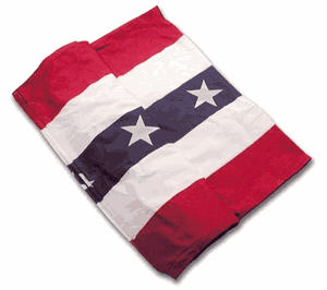 U.S. Flag Bunting 18" wide 5 Stripe Poly w stars