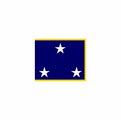 U.S. Navy 3 Star Admiral Flags (Vice Admiral)