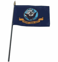 U.S. Navy 4x6 Inch Stick Flags