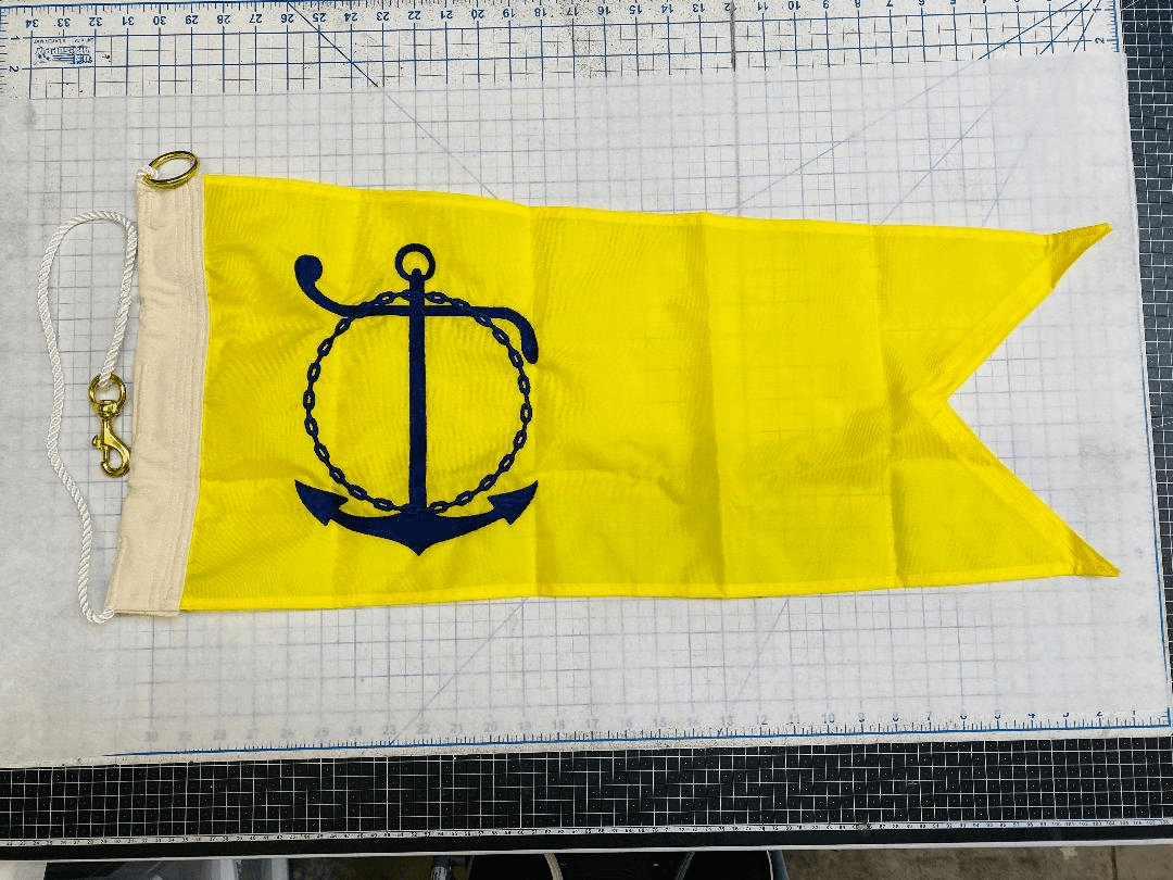 U.S. Navy Golden Anchor Pennant  Award (Nylon)