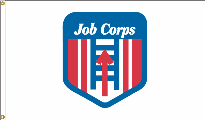 US Job Corps Nylon Flags w/Grommets