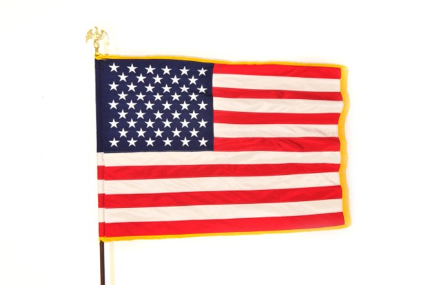 USA 3X4FT RAYON INDOOR PRESENTATION FLAG