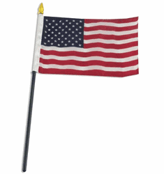 USA 4x6 Inch Stick Flag Top Quality Brand