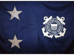 USCG 2 Star Admiral Flags