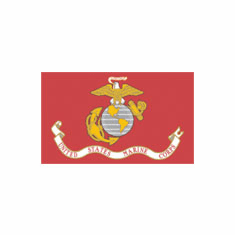 USMC 3x5Ft Outdoor Spun Polyester Flags