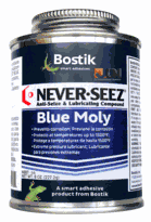 Bostik Never Seez NBBT-16<br> Blue Moly Anti-Seize<br>16 oz. Brush Top Can