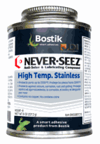 Bostik Never Seez NSSBT-8<br>High Temperature Stainless<br>8 oz. Brush Top Can