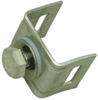 BAND-IT D00189 <br>( Box of 50 ) 3/4" Slot, Straight Leg Single Bolt Brack-It