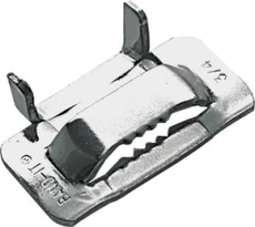 Band It C25399 - 3/8" Width<br>201 Stainless Steel Buckles<br>Ear-Lokt Variety (Box of 100)