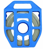 C404B9 Width 1/2" Blue Tote<br>201 Stainless Steel Strapping<br>(100 Ft. Roll)