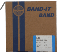 C40599 Width 5/8"<br>201 Stainless Steel Strapping<br>(100 Ft. Roll)