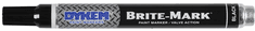 Dykem Brite-Mark Medium Tip<br>Black Permanent Paint Markers<br>(Box of 12)